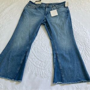 NWT DL1961 Bridget Boot jeans High Rise crop Instasculpt stretch denim size 20W